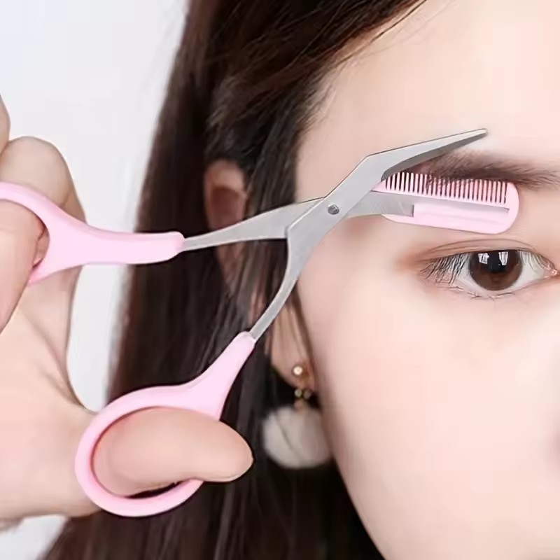 Beauty Makeup Salon - Gunting Alis Aman dengan Sisir, Pemangkas