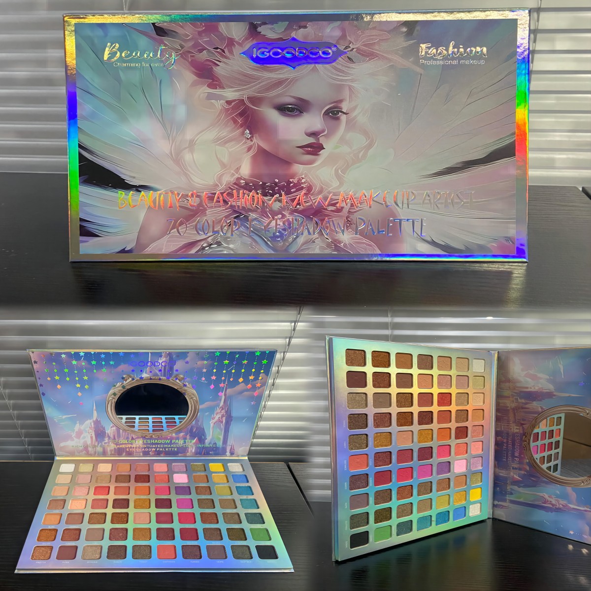 Beauty Makeup Eyeshadow Palette - 70 Eye Shadow piring berkilau Matte