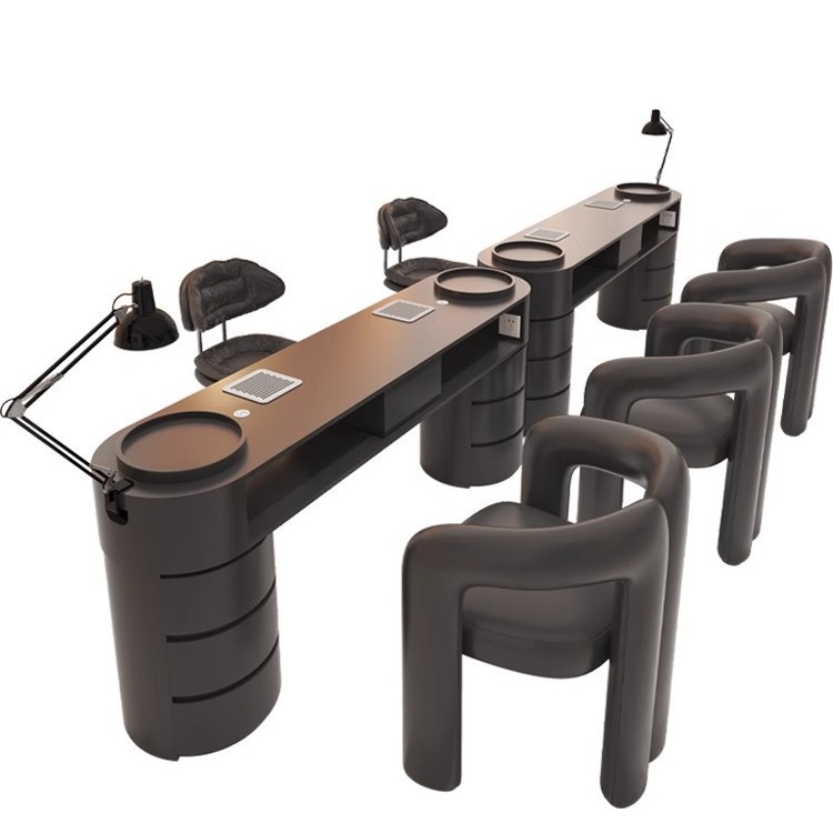 Beauty Makeup Salon - Meja Rias Minimalis Modern Hitam Meja
