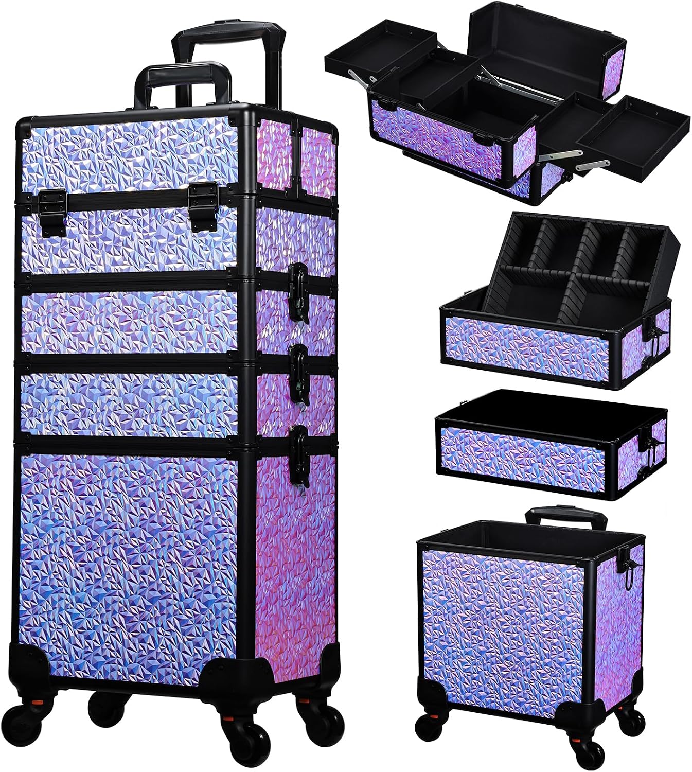 Beauty Makeup Salon - Koper Rias Beroda, Troli Penyimpanan Kosmetik