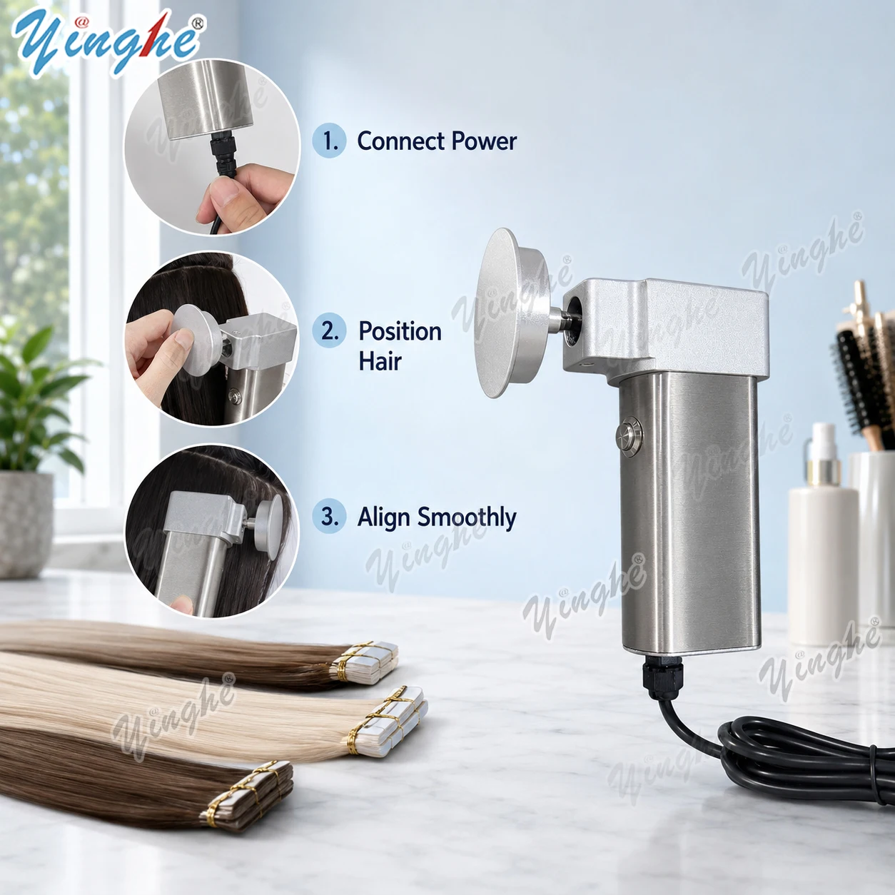Penata Rambut Otomatis Profesi - Hair Straightener ulasan dan harga