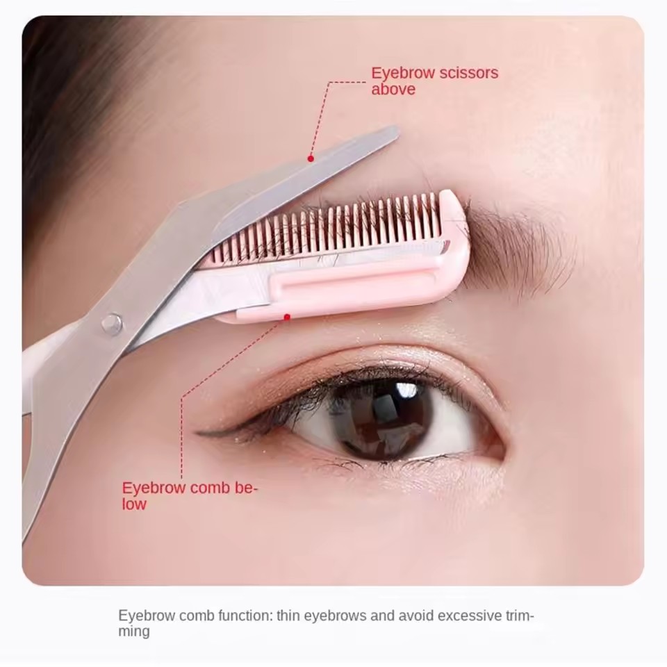 Gunting Alis Aman dengan Sisir - Beauty Makeup Salon ulasan dan harga