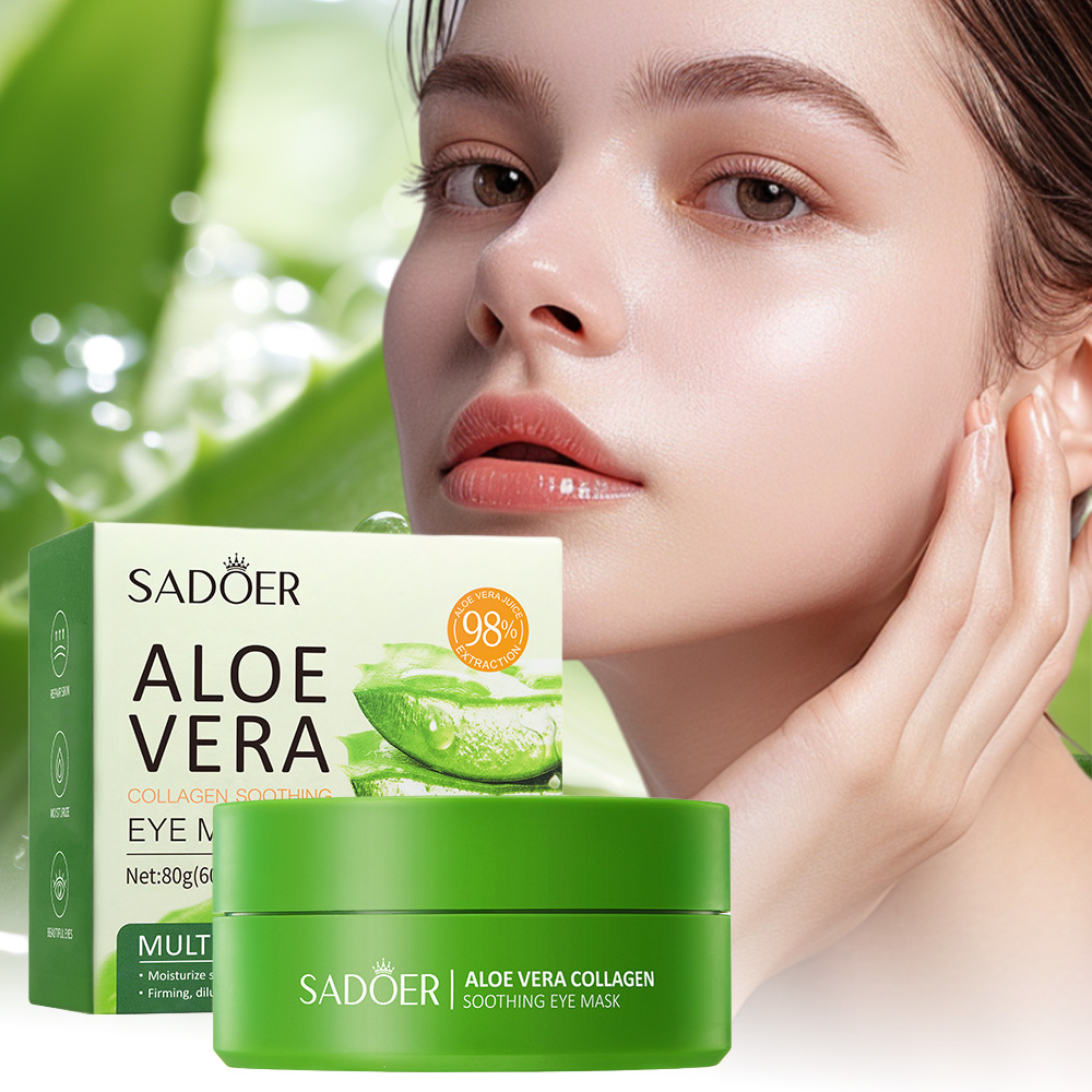 SADOER Aloe Vera Collagen Soot - Collagen Eye Patch ulasan dan harga