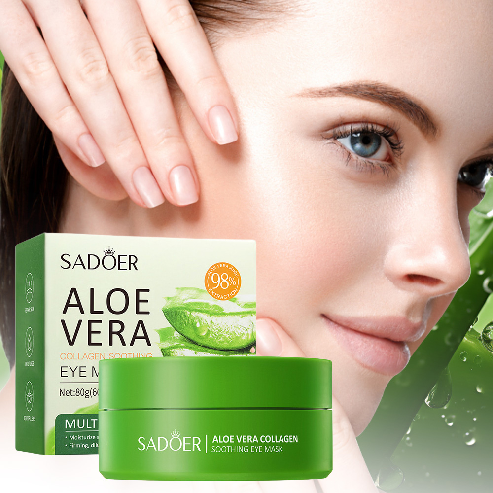 SADOER Aloe Vera Collagen Soot - Collagen Eye Patch ulasan dan harga