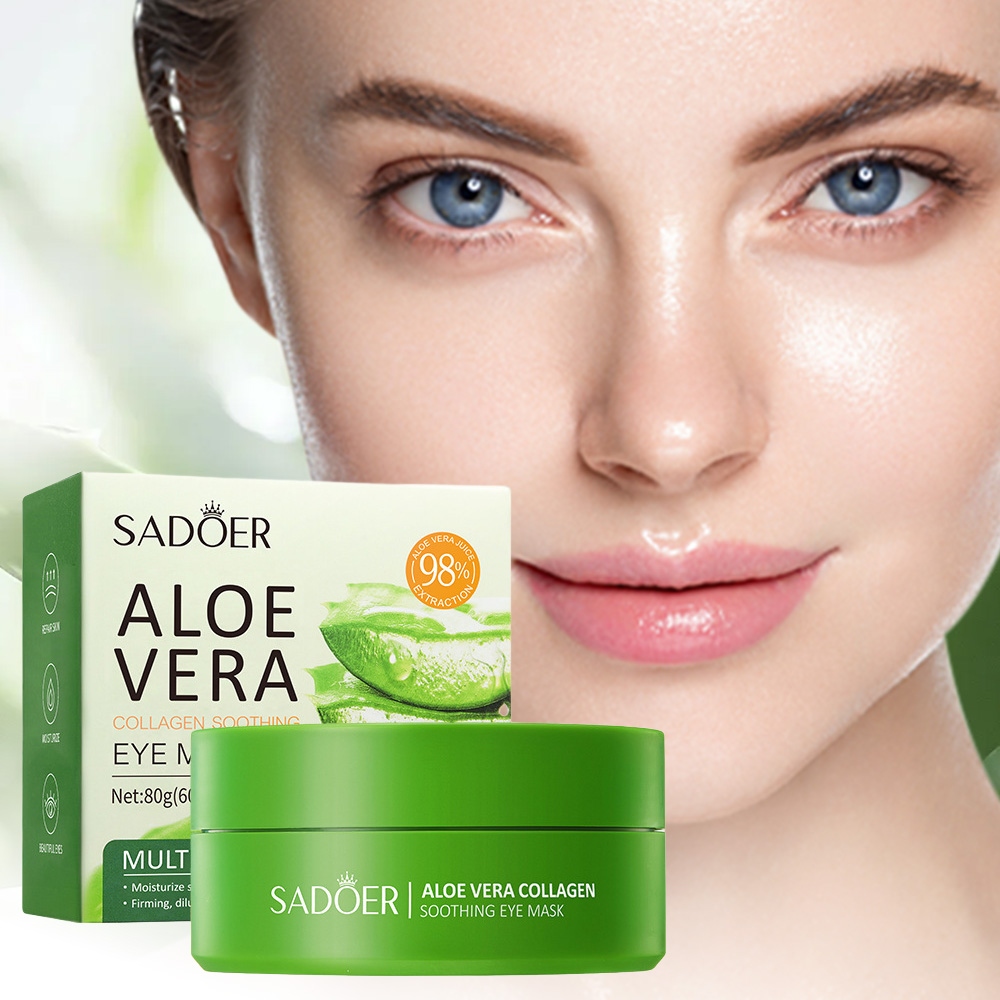 SADOER Aloe Vera Collagen Soot - Collagen Eye Patch ulasan dan harga
