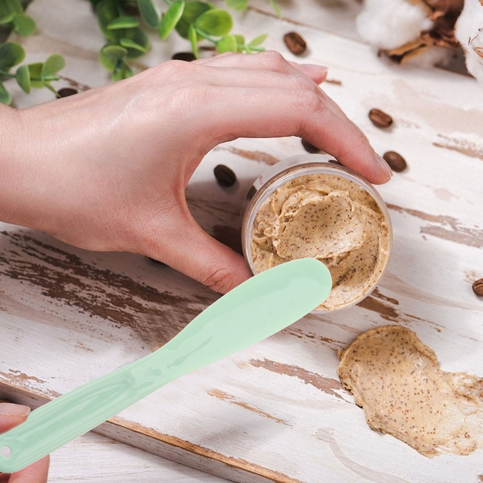 1Set Spatula Makeup Plastik un - Beauty Makeup Tool ulasan dan harga