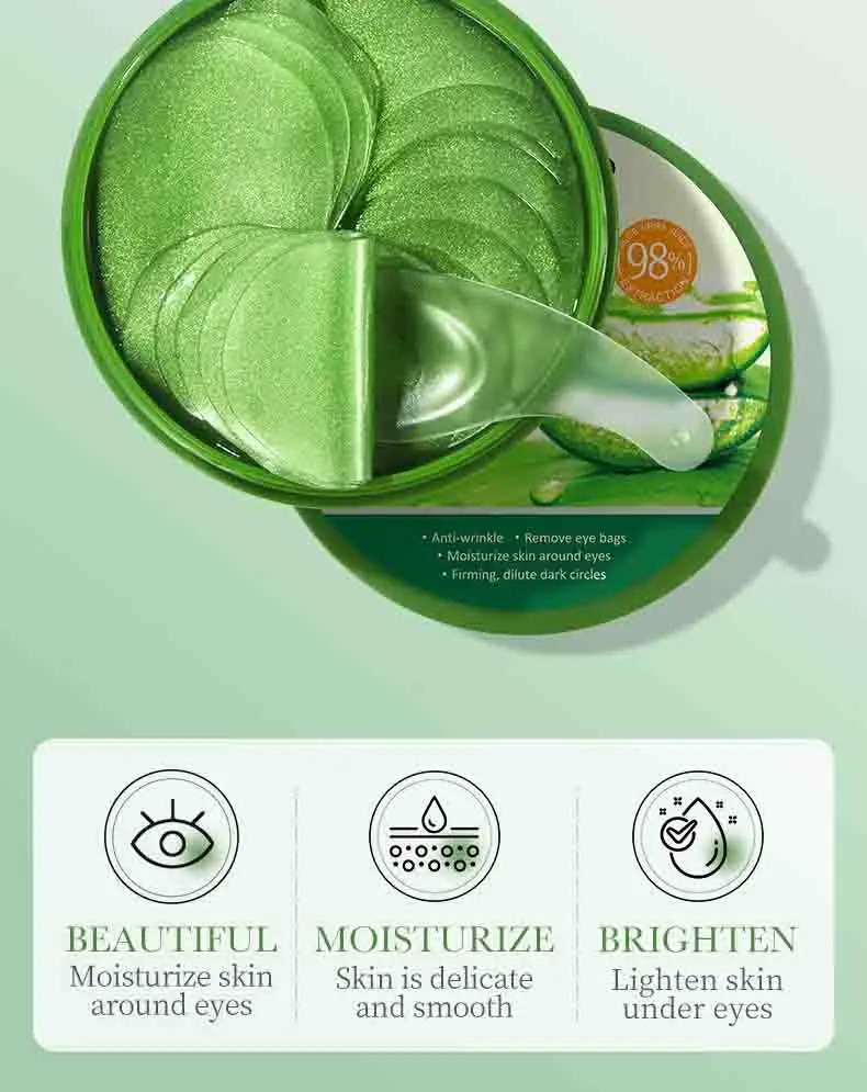 Masker mata kolagen Aloe Vera, - Collagen Eye Patch ulasan dan harga