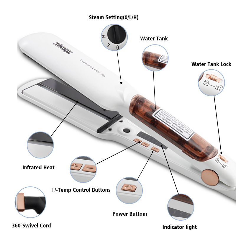 Steam Plywood Home Straight Ha - Hair Straightener ulasan dan harga